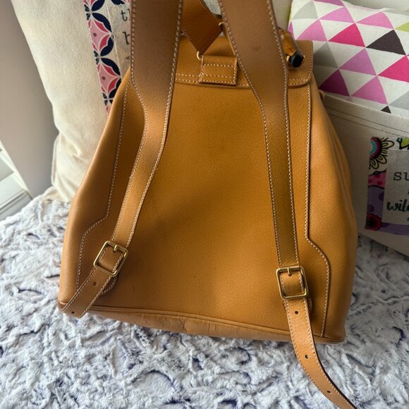 EUC GUCCI Leather Bamboo Medium Backpack with COA - Picture 11 of 16